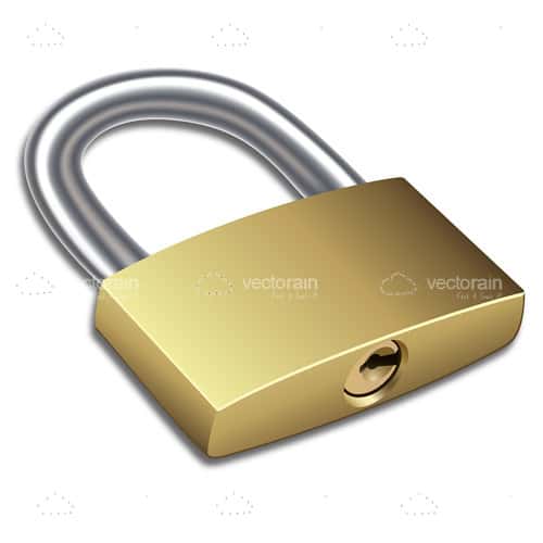 Gold Plated Padlock